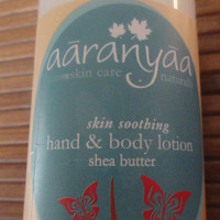 Aaranyaa skin soothing hand and body lotion shea butter review