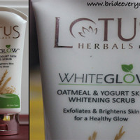 Lotus white glow oatmeal and yogurt skin whitening scrub review