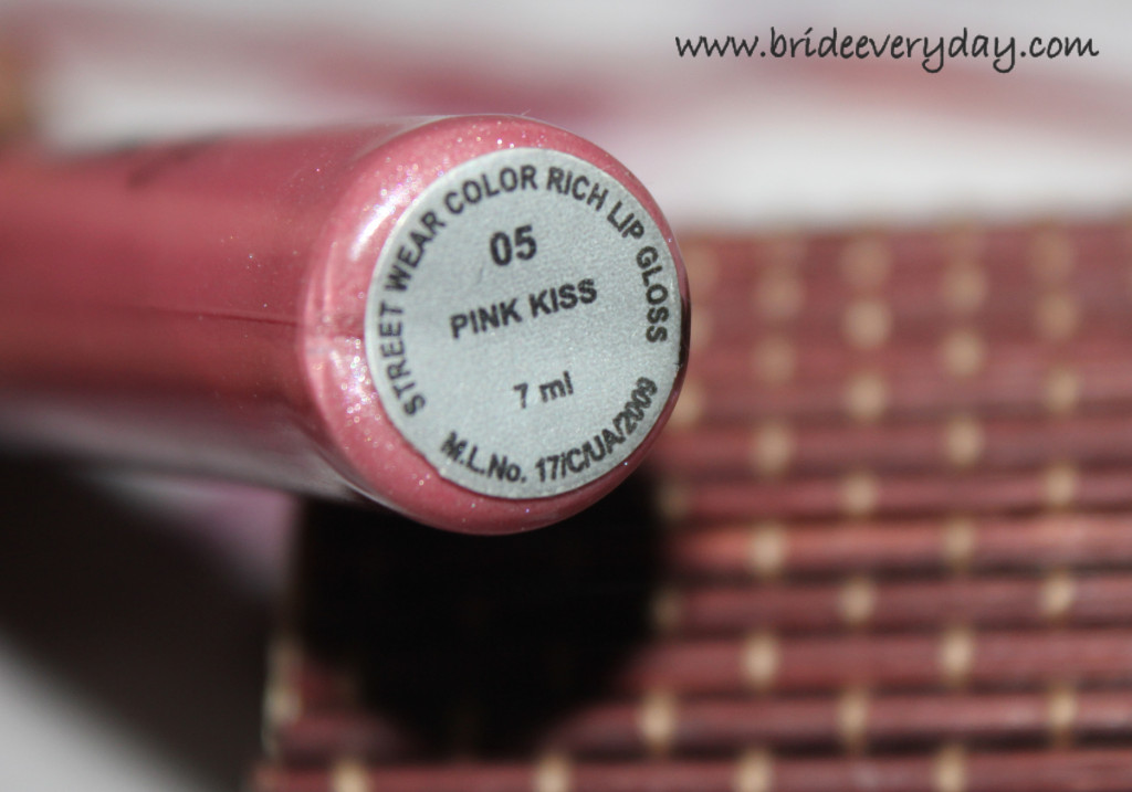  Street wear color rich lip gloss (Pink Kiss -05) review