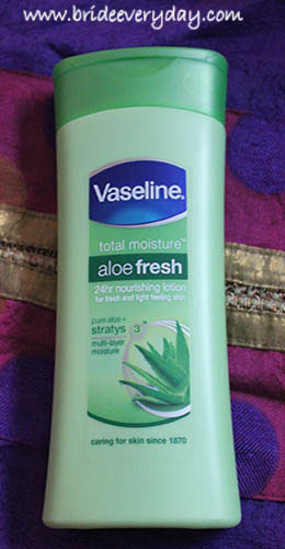 Vaseline Total Moisture Aloe Fresh 24hr Nourishing Body Lotion Review