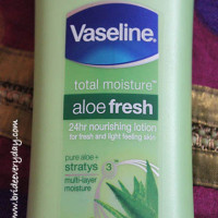 Vaseline Total Moisture Aloe Fresh 24hr Nourishing Body Lotion Review