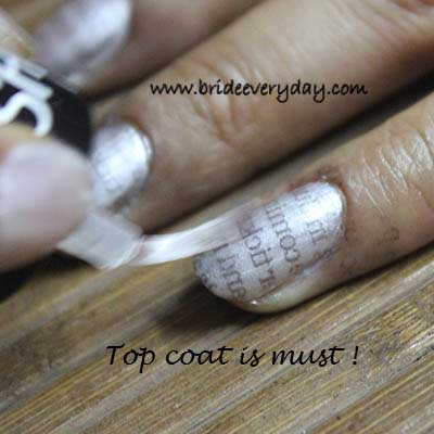 Carry Newspaper On Your Finger Nails Using Newspaper Nail Art | Be A Bride  Every Day | Canadian Beauty Blog | Indian Beauty Blog|Makeup Blog|Fashion  Blog|Skin Care Blog