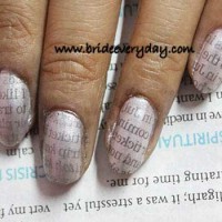 Carry Newspaper On Your Finger Nails Using Newspaper Nail Art