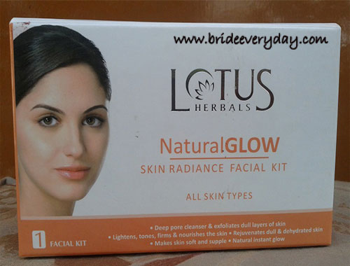 Lotus Herbals Natural Glow Skin Radiance Facial Kit Review