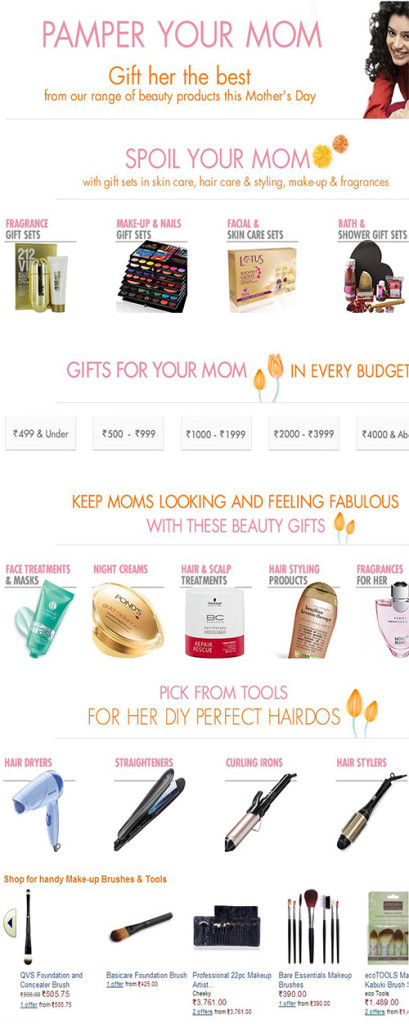 Amazon India - Mother's Day Online Gifts And Offers