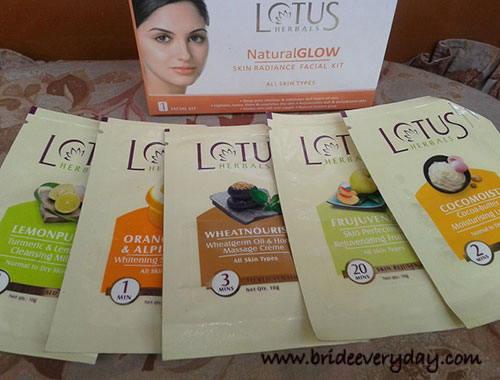 Lotus Herbals Natural Glow Skin Radiance Facial Kit Review