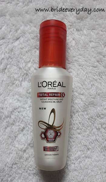 Loreal Total Repair 5 Instant Smoothing and Nourishing Oil Serum Review