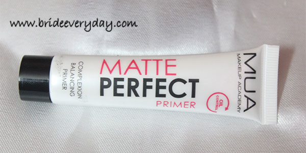 Make up Academy (MUA) Matte Perfect Complexion Balancing Primer Review