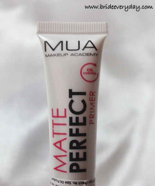 Make up Academy (MUA) Matte Perfect Complexion Balancing Primer Review