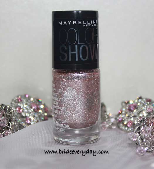 Maybelline Color Show Glitter Mania Nail Paint – Pink Champagne (607) Review