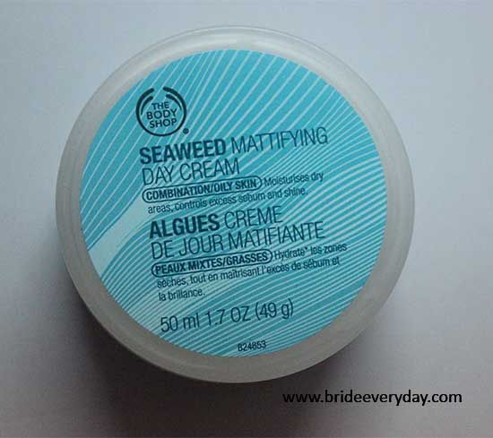 The Body Shop Seaweed Mattifying Day Cream Review, Swatch