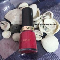 Revlon Nail Enamel Polish in Shade Cherry Berry 421 Review Swatch