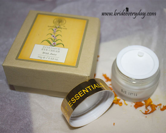 Forest Essentials Intensive Eye Cream With Anise Works Well On Under Eye Area