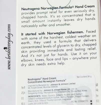 Neutrogena Norwegian Formula Hand Cream Is Perfect For Dry Hands