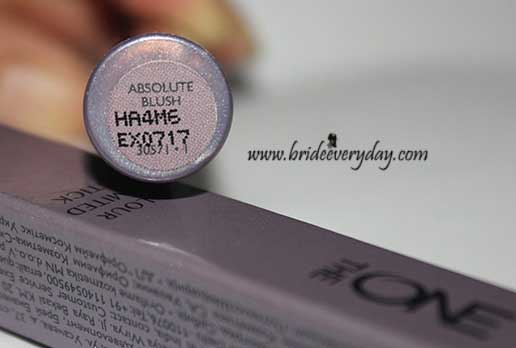 Oriflame The ONE Color Unlimited Lipstick Absolute Blush Review Swatch