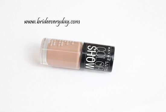 Maybelline Color Show Nail paint Nude Skin (015) Review