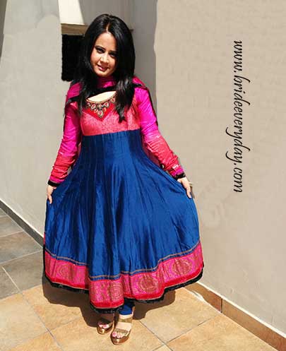Outfit Of The Day Ankle length Anarkali Suit With High Heels