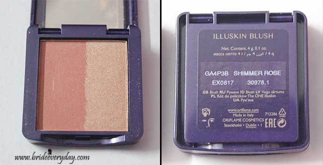 First Glimpse Oriflame The One Illuskin Blush Swatches