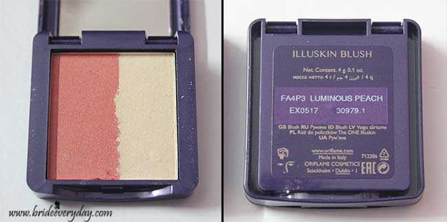 First Glimpse Oriflame The One Illuskin Blush Swatches