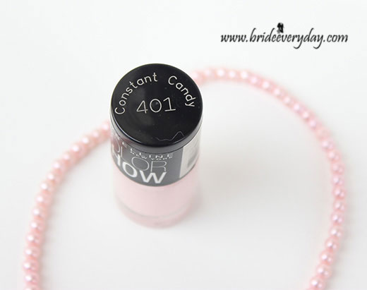 Maybelline Color Show Nail Polish Constant Candy 401 Review Swatch