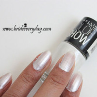 Maybelline Color Show Nail Polish Moon Beam 103 Review Swatch