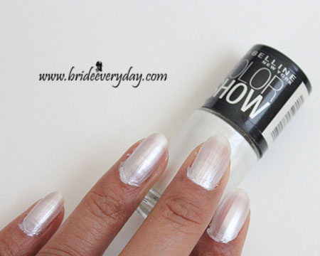 Maybelline Color Show Nail Polish Moon Beam 103 Review Swatch