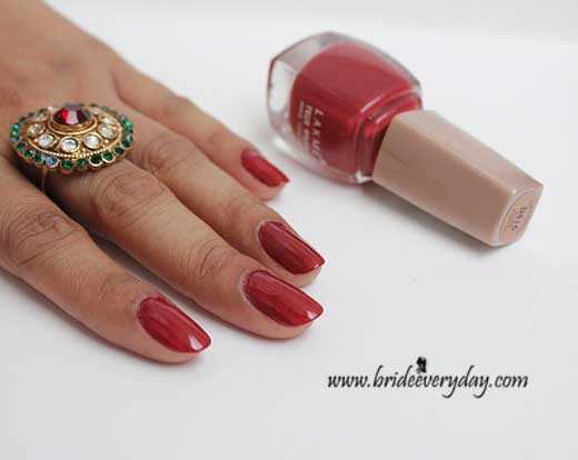 Lakme Free Spirit D416 Nail Polish Review Swatch