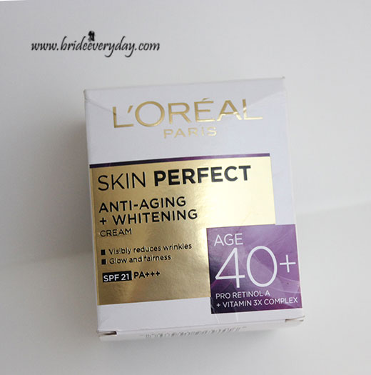 L’Oreal Paris Skin Perfect Anti-Aging Whitening Cream Age 40 Plus Review