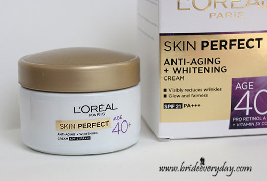 L’Oreal Paris Skin Perfect Anti-Aging Whitening Cream Age 40 Plus Review