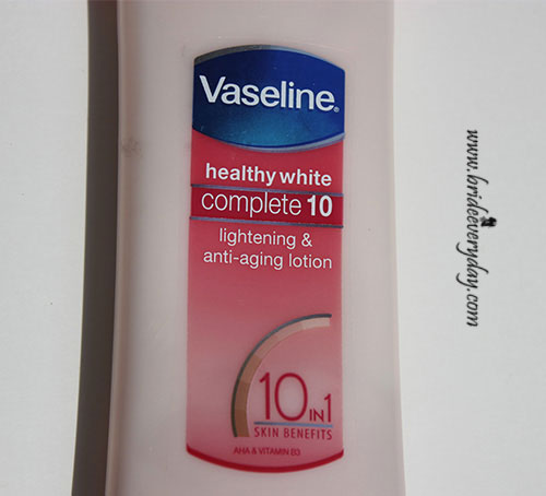 Vaseline Healthy White Complete 10 Lightening And Anti Aging Lotion Review