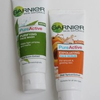 #TwiceAsNice-Garnier Pure Active Apricot Exfoliating Face Scrub And Neem Purifying Face Wash Review