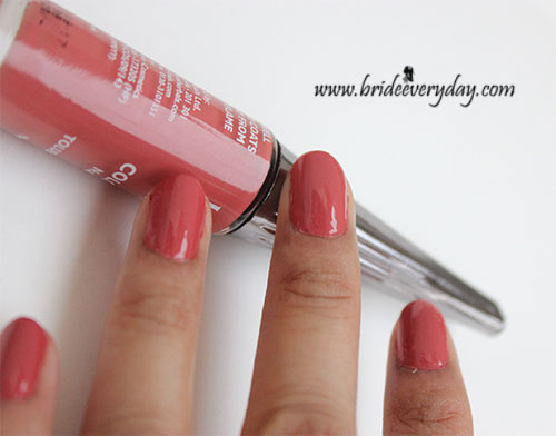 Lotus Herbals Colour Dew Nail Polish Peach Perfect 99 Review NOTD