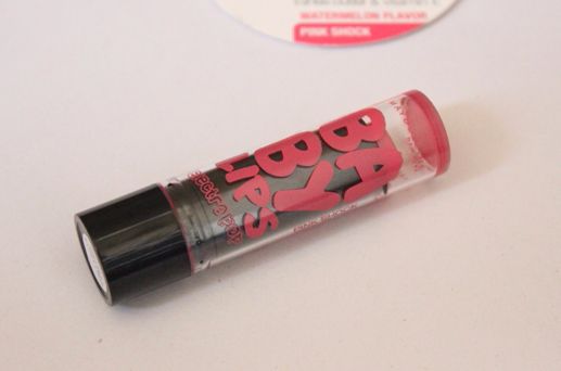 Maybelline Baby Lips Electro Pop Lip Colored Lip Balm Pink Shock Review Swatch