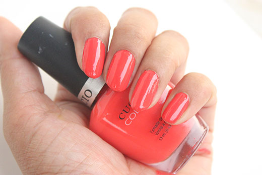 Cuccio Colour Nail Polish Shaking My Morocco Review Swatches