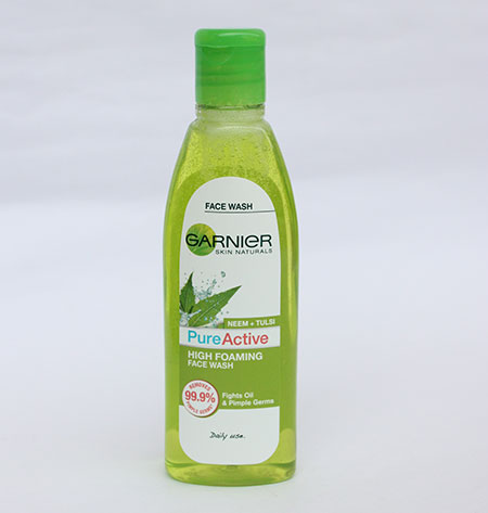 Garnier Pure Active Neem Tulsi High Foaming Face Wash Review