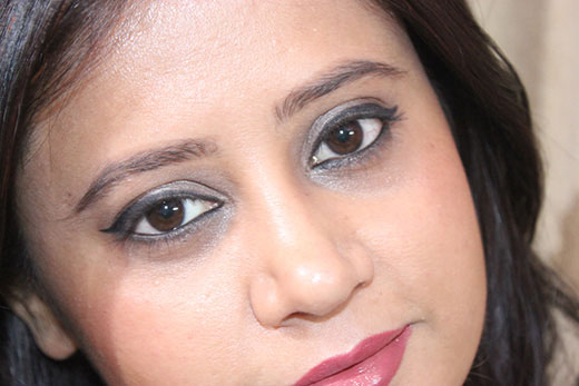 Makeup Look-Casual Daily Wear With Winged Eye Liner