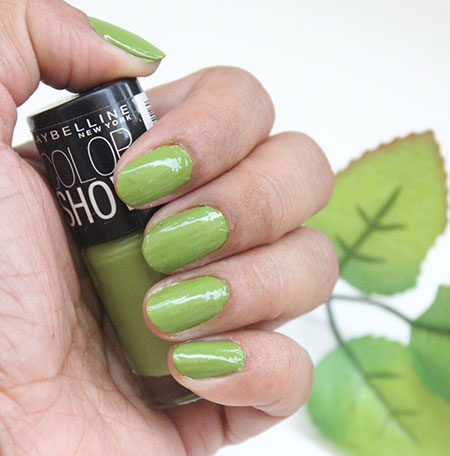 Maybelline Color Show Mint Mojito Nail Polish Review Swatches