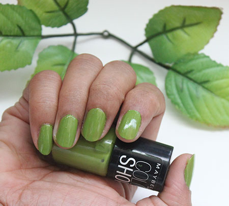 Maybelline Color Show Mint Mojito Nail Polish Review Swatches