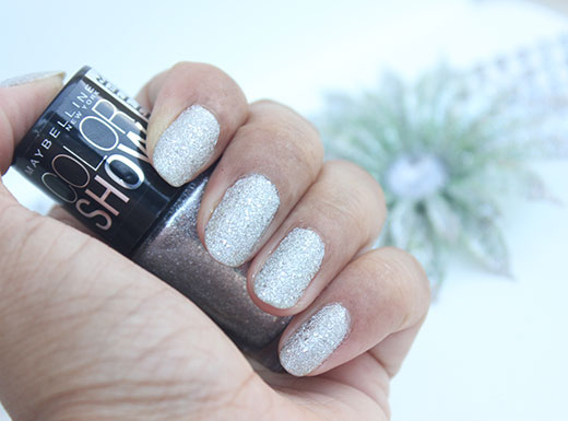 Maybelline Color Show Glitter Mania Nail Paint-Dazzling Diva (602) Review,Swatches