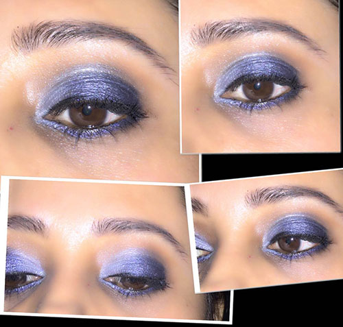 Eye Makeup Look-Blue All Over The Eyes