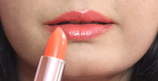 Maybelline Color Show Lipstick Orange Icon Review Swatch