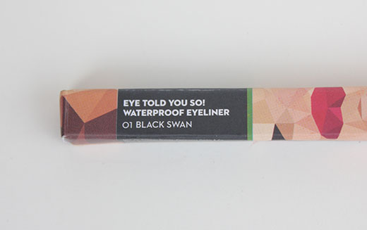 Sugar Eye Told You So Waterproof Eyeliner Black Swan Review