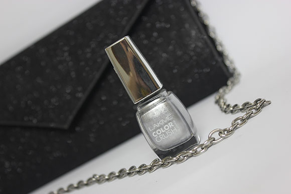 Lakme Color Crush 04 Silver Nail Polish Review