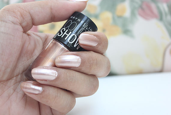 Maybelline Color Show Nail Polish Cinderella Pink Review Photos