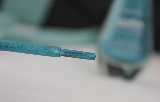 Sally Hansen Satin Glam Nail Color In Shade Teal Tulle Review Swatch