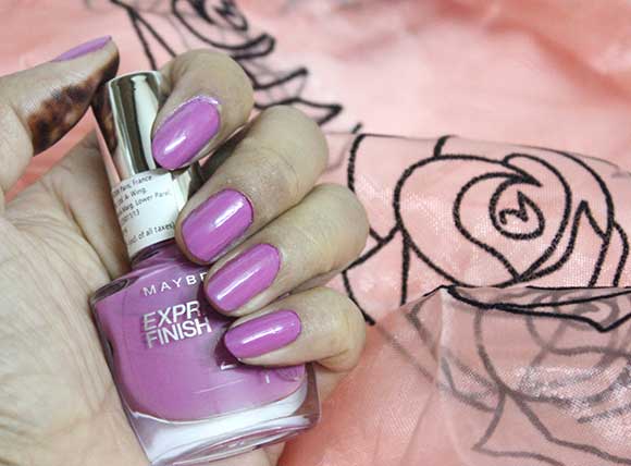 Maybelline Express Finish Nail Polish Fuchsia Fun 222 Review