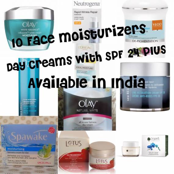 10 Face Moisturizers-Day Creams With SPF 24+ Available In India