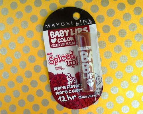 Maybelline Baby Lips Spiced Up Lip Balm Berry Sherbet Review (1)