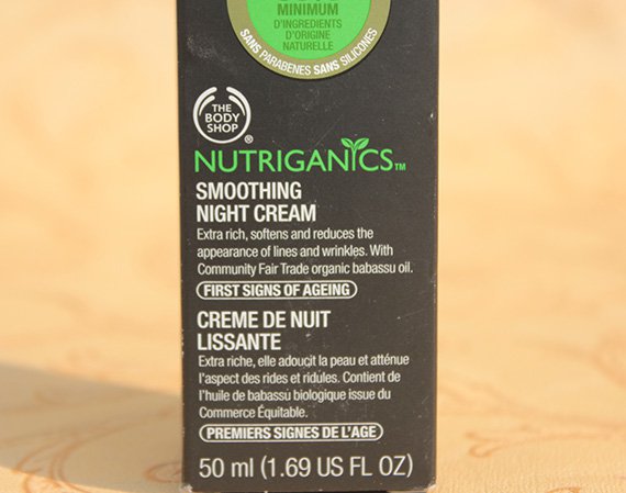 The Body Shop Nutriganics Smoothing Night Cream Review (2)