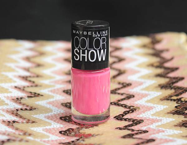 Maybelline Color Show Nail Polish Fiesty Fuschia 213 Review Swatches (6)